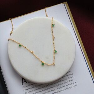 925 Silver Gold Plated Collar Necklace